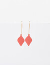 Aros Colgantes Cortos Color Aros Colgantes Corto Chapón - Rojo Cereza
