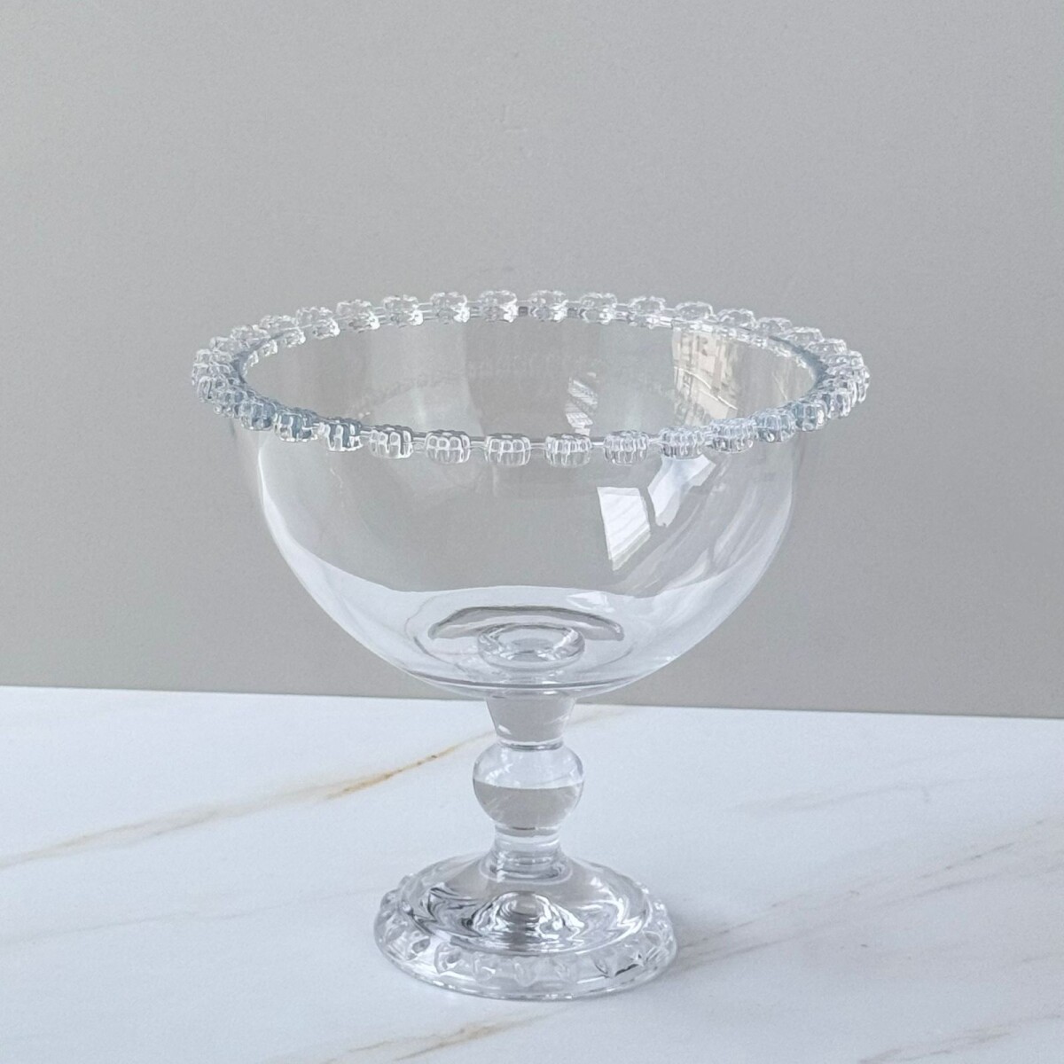 Compotera / Copa de Postre de Vidrio con Pie 