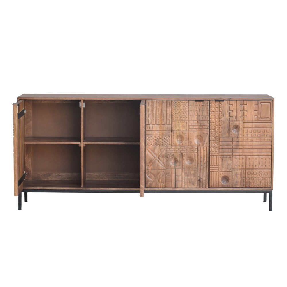 APARADOR MADERA-DE-MANGO MARRON KANPUR