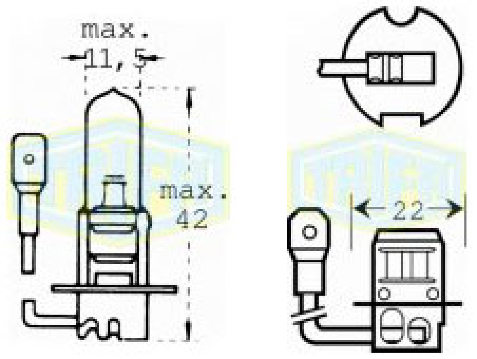 LAMPARA - HALOGENA 12V 55W H3 =453HW TRIFA 