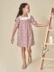 Vestido De Lino Estampado Piedra