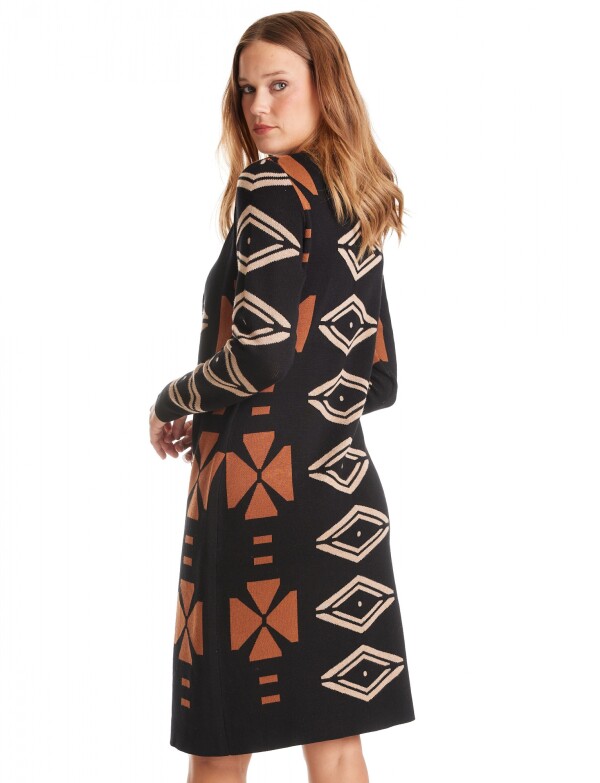 Vestido Twofold NEGRO/MARRON