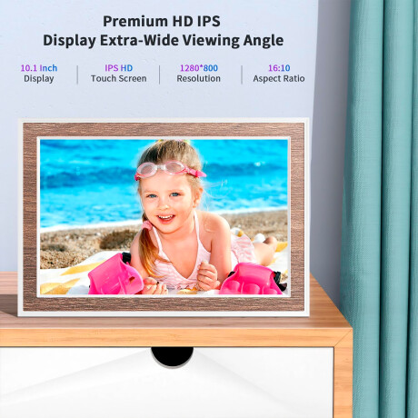 Porta Retrato Digital Pritom PF103 10,1'' 1GB 16GB Wifi 001