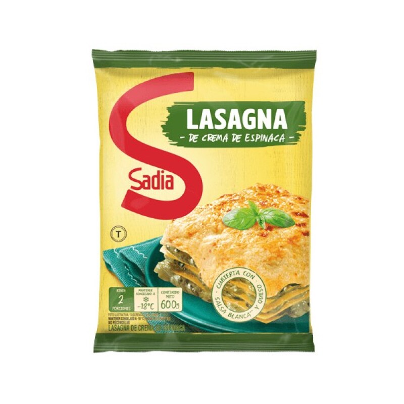 Lasagna crema de espinaca 600 g Lasagna crema de espinaca 600 g