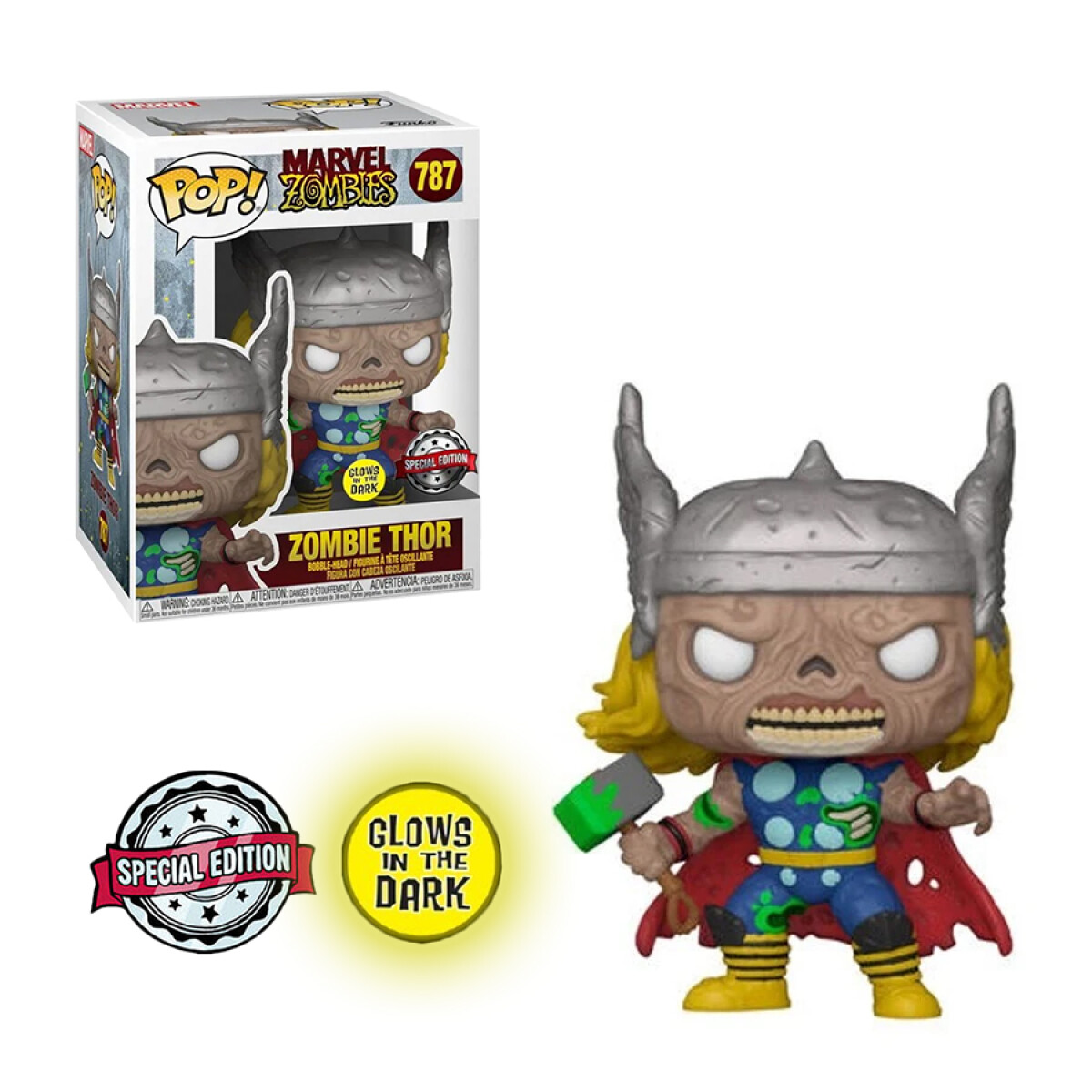 Zombie Thor · Marvel Zombies [Exclusivo - Glows in the Dark] - 787 