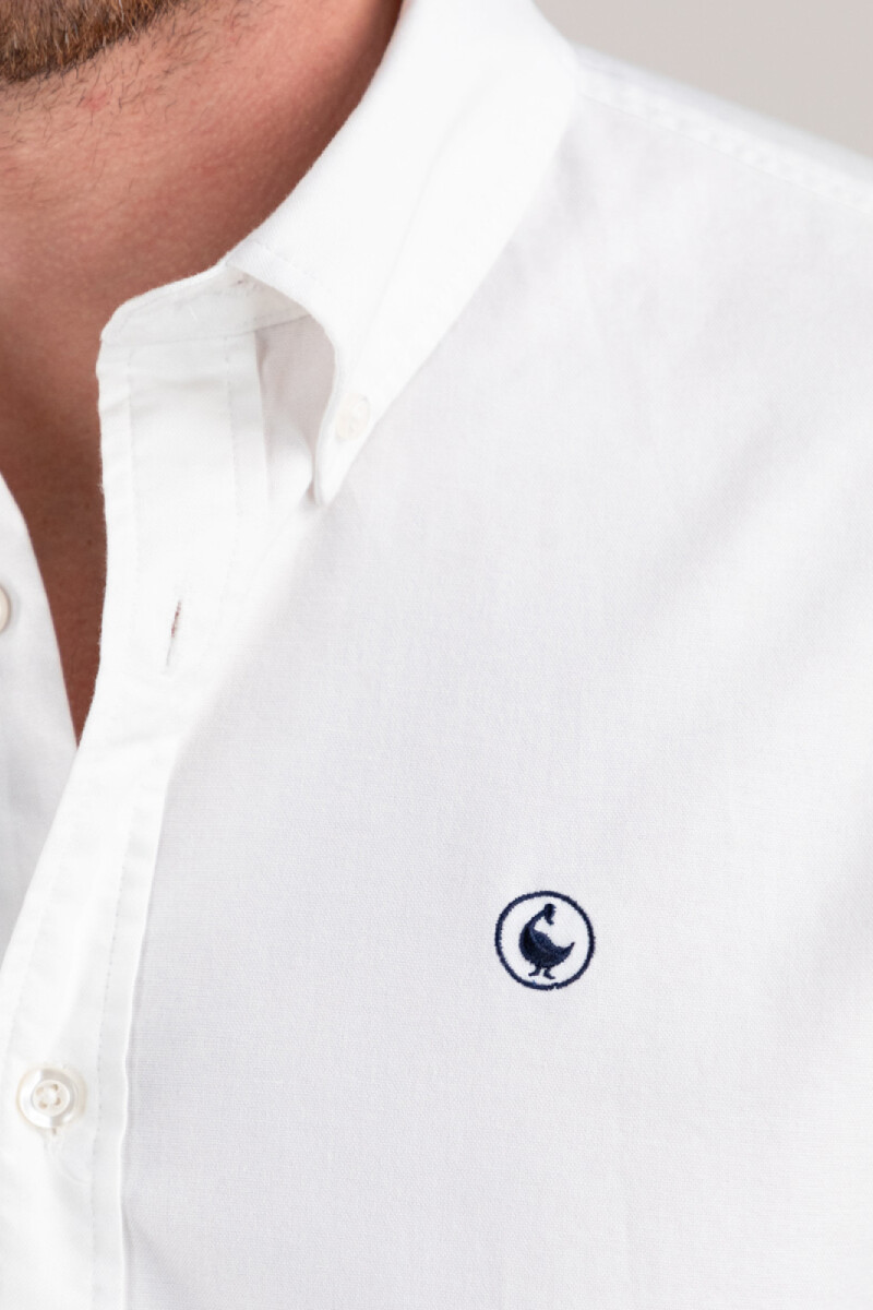 Camisa Garment Dyed Blanca