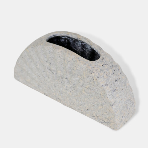 BASE CERAMICA GRIS COMB 17.5X4.5X9CM Unica