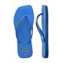 Sandalias Havaianas Slim Square Logo Pop Up Mujer Lieno De Colores