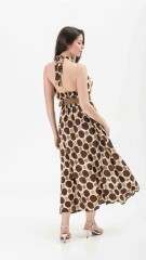 VESTIDO FLOR MARRÓN