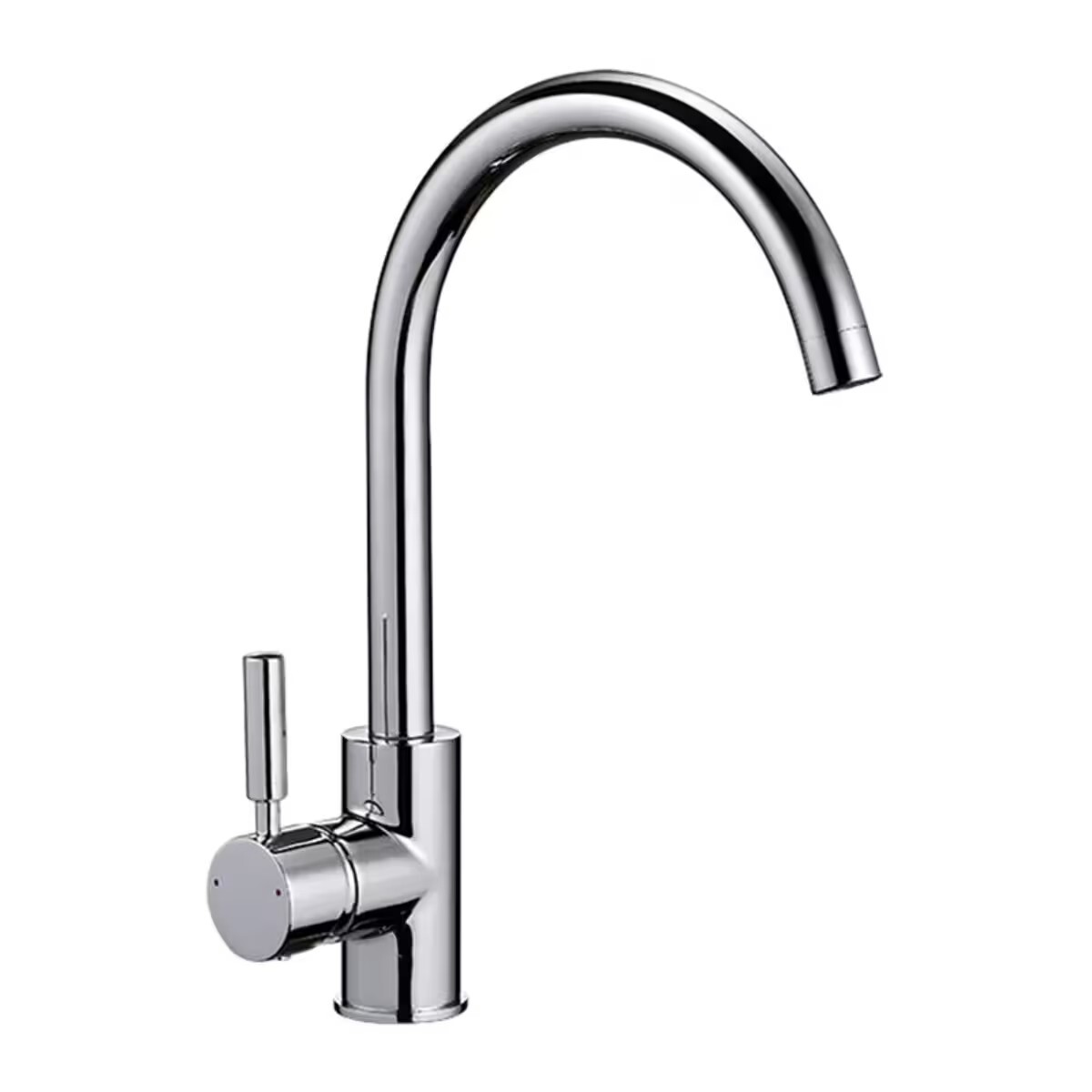 Grifería De Cocina Monocomando De Mesada Milano Alto Cromado 