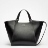 Cartera de mano Tess en cuero vaquita Negro