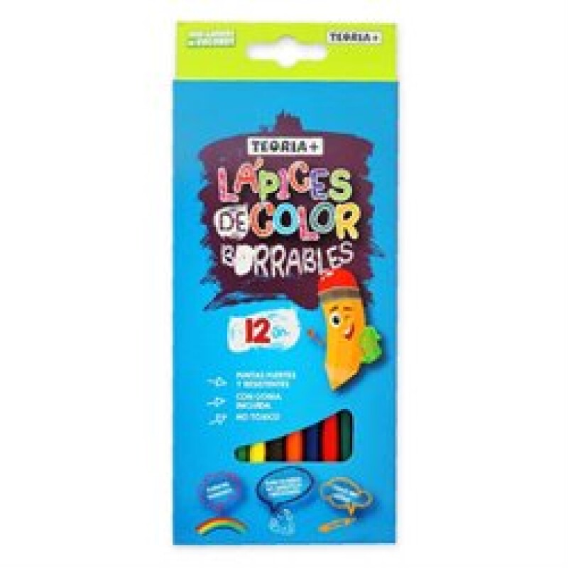 Lápices De Colores x12 Borrables Teoría+ #Lápices De Colores Teoría+ x 12 Borrables