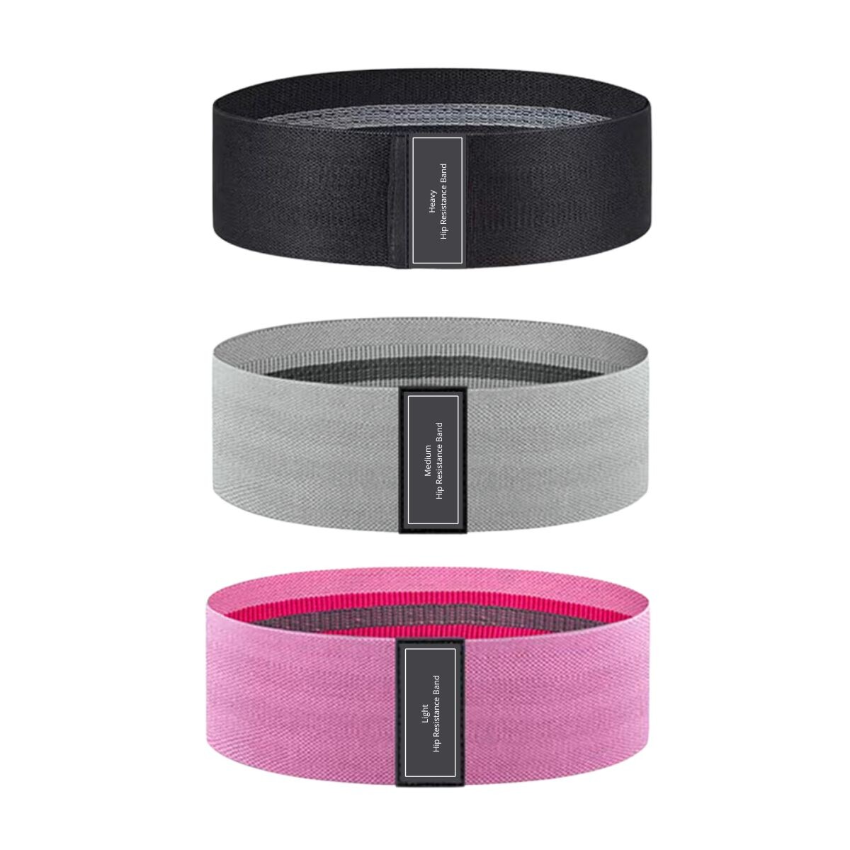 Set De 3 Bandas Elásticas De Resistencia Tela Gym Ejercicio BRT001 