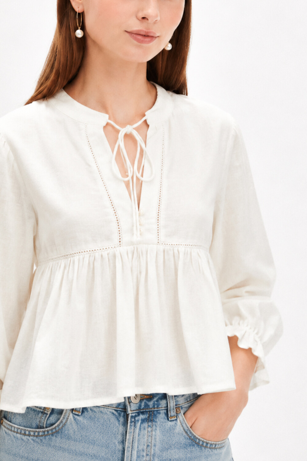 Blusa Teseo Marfil / Off White