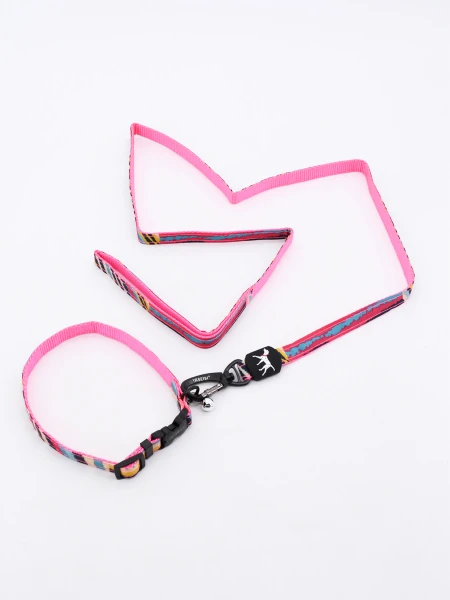 SET COLLAR CON CORREA MULTICOLOR