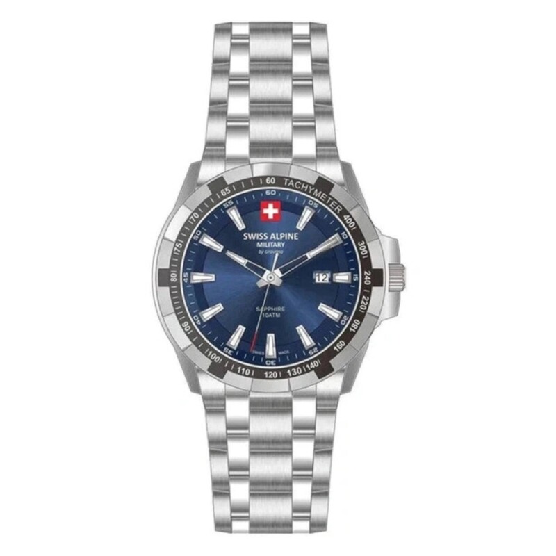 Reloj Swiss Alpine Military Star Fighter Original 7044.1235 para hombre con correa de acero Reloj Swiss Alpine Military Star Fighter Original 7044.1235 Para Hombre Con Correa De Acero