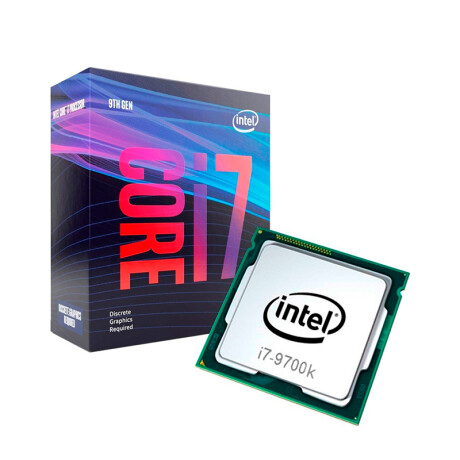 Microprocesador CPU Intel Core i7 9700k Microprocesador CPU Intel Core i7 9700k