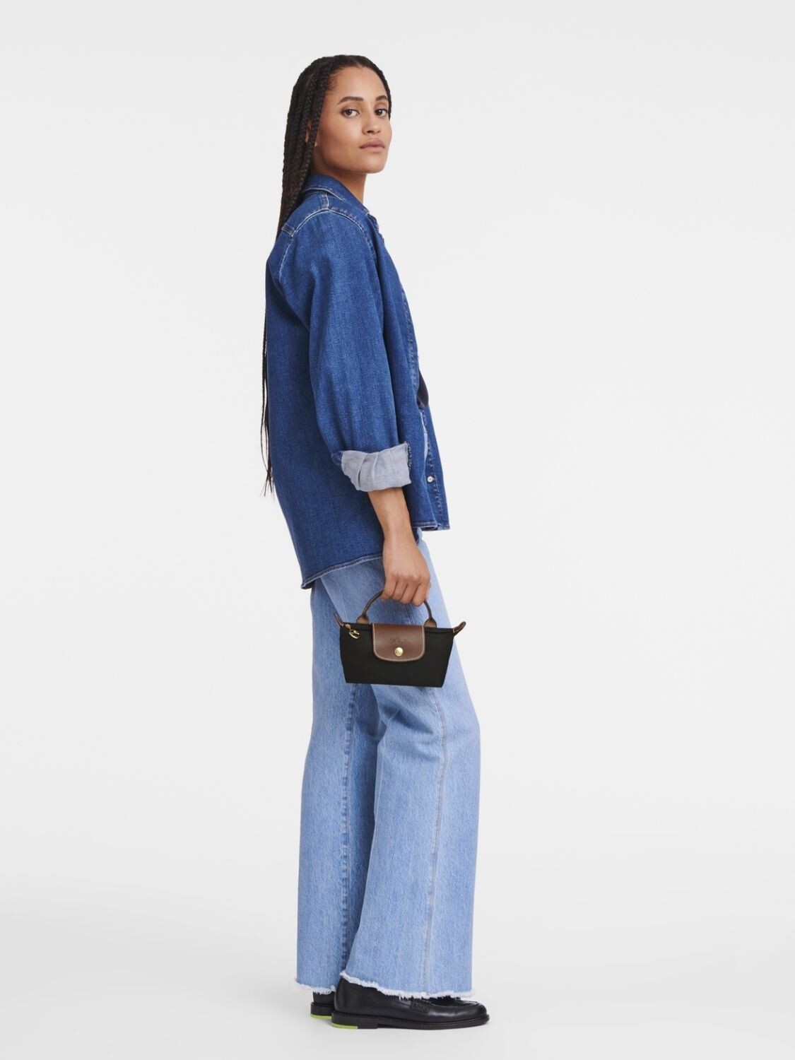 LONGCHAMP - Clutch Le Pliage Original S Negro