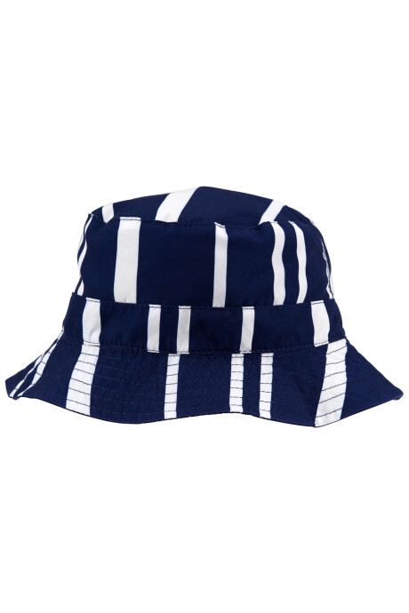 Gorro reversible de algodón con protección UPF 50+ diseño a rayas Gorro reversible de algodón con protección UPF 50+ diseño a rayas