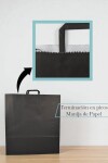 Bolsa lisa acuario 44x14x48 cm NEGRO