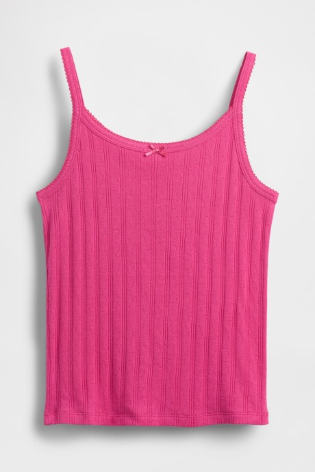 Musculosa Pointelle Niña Standout Pink