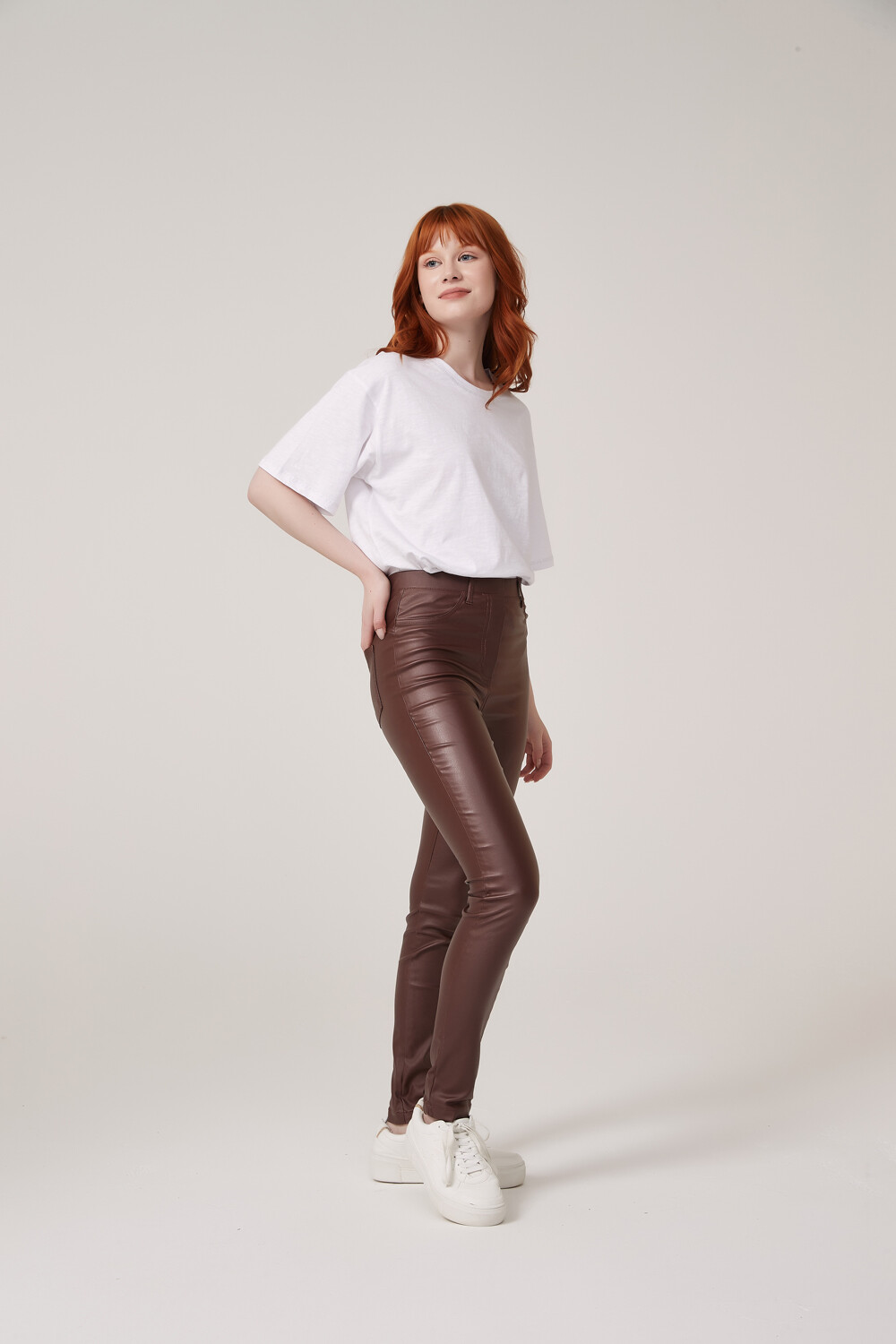 Pantalon Edelburga Marron