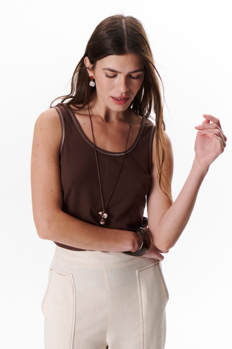 MUSCULOSA INES MARRON