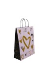 Bolsa fantasia luna 22x10x30 cm. GOLD HEARTS