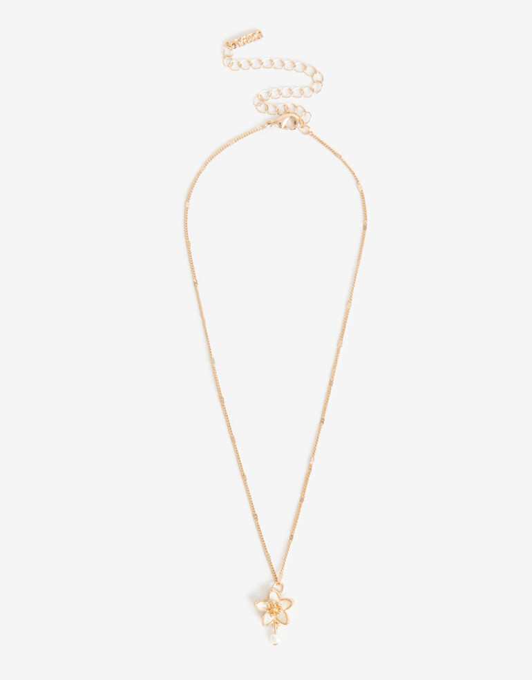 Cadena Corta con Dije Con Dijes Collar Con Dije Btánico - Dorado
