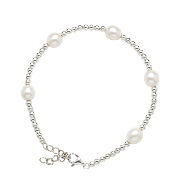 Pulsera Elara de MOON en plata 925 con perlas de río Pulsera Elara de MOON en plata 925 con perlas de río