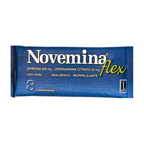 Relajante Muscular Novemina Flex 8 Comprimidos - Relajante Muscular Novemina Flex 8 Comprimidos -