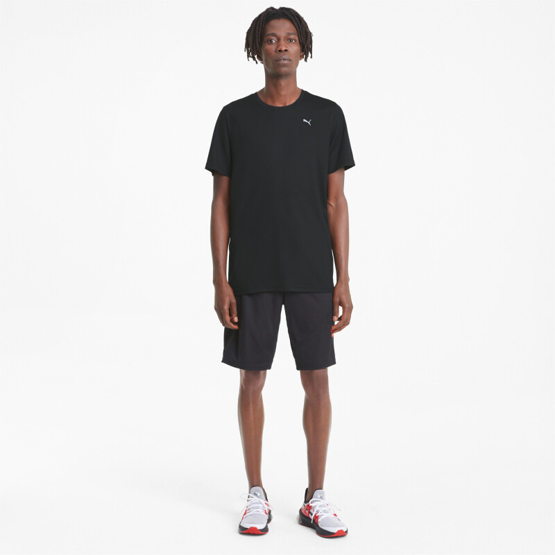Remera Puma Performance Manga Corta Tee de Hombre Negro