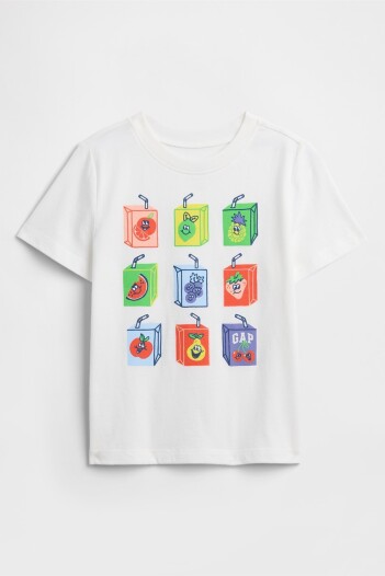 Remera Logo Gap Toddler Niño New Off White V2