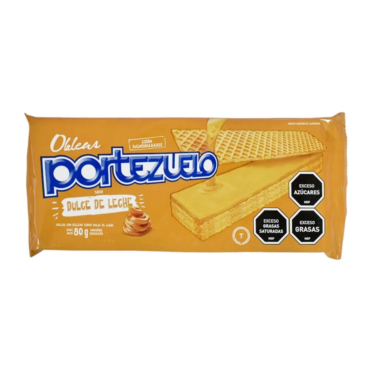 Waffle Portezuelo Dulce de Leche 80g 