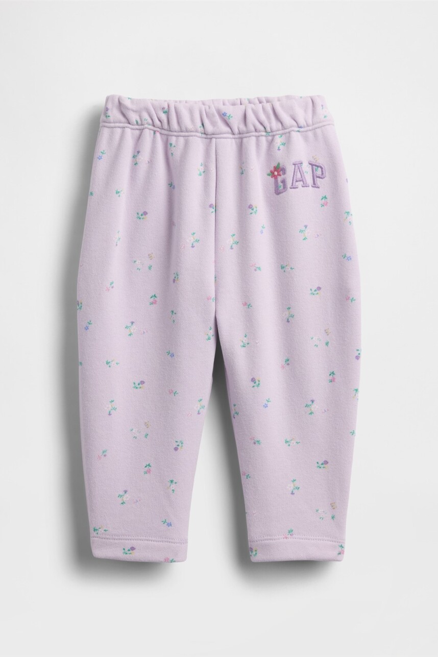 Pantalón Deportivo Wide Leg Bebé Pale Lilac