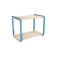 Estante doble madera y metal CELESTE