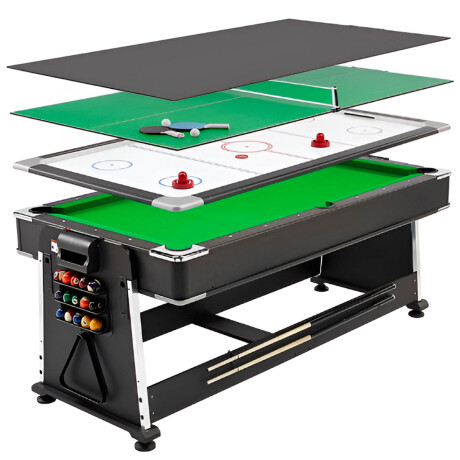Mesa Pool Multijuego Giratoria 4en1 Ping Pong Hockey Mesa Pool Multijuego Giratoria 4en1 Ping Pong Hockey