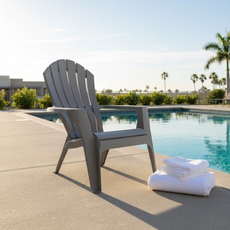 Sillón de jardín exterior plástico Miami GRIS