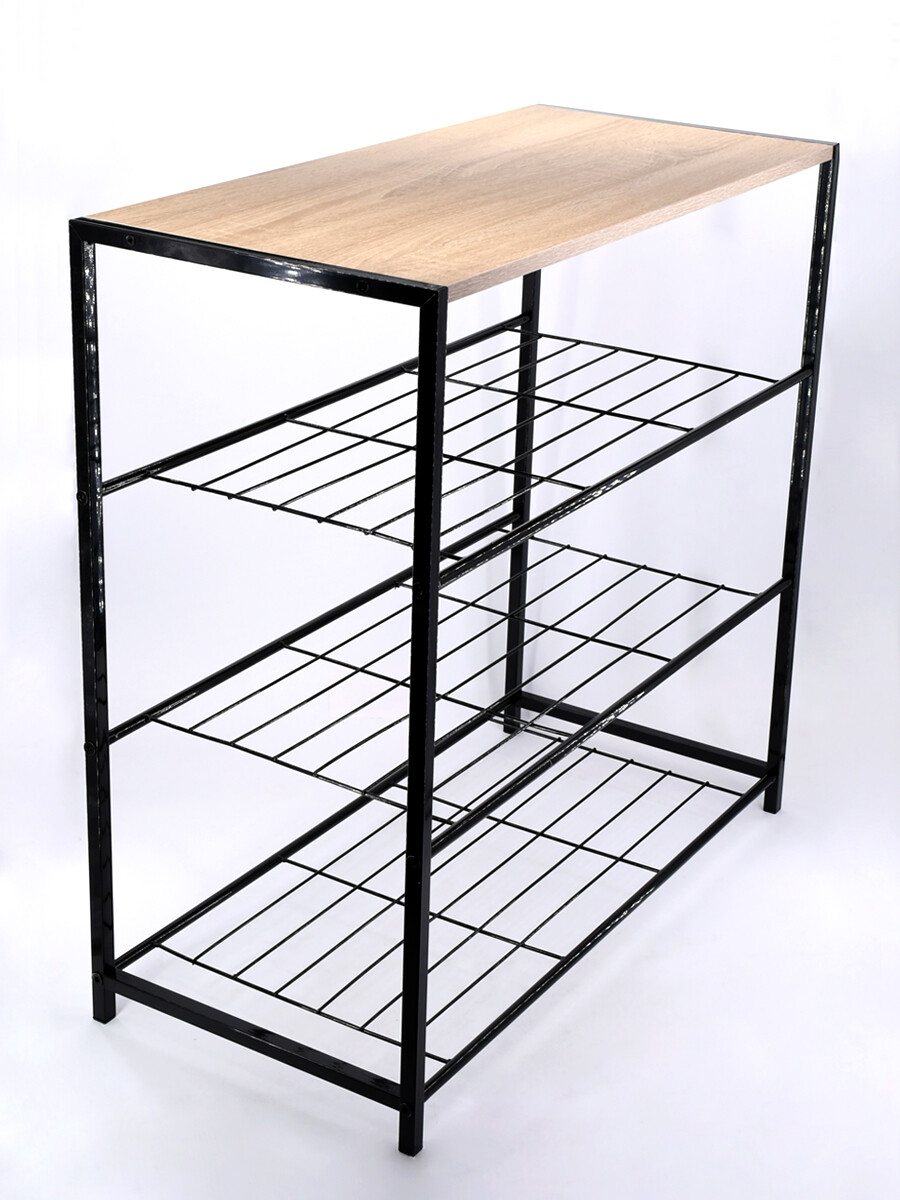 MESA CON ZAPATERA 3 NIVELES - MADERA 