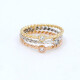 Anillo En Oro 18K De 3 Tonos Con Brillantes Anillo En Oro 18K De 3 Tonos Con Brillantes