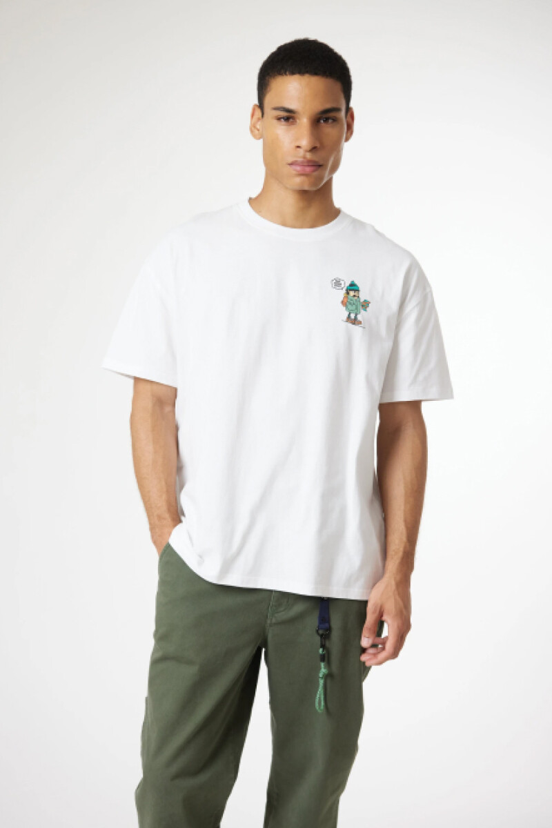 Camiseta Blue Banana - Chase Blanca