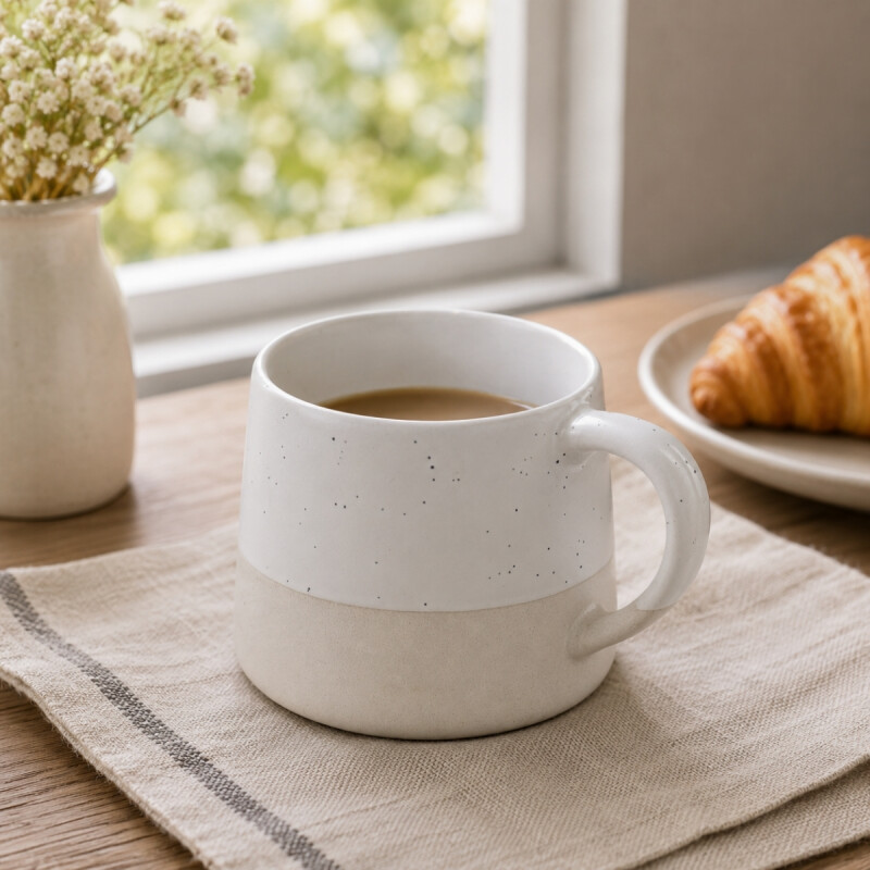 Taza Mug 414 ml set x4 BLANCO