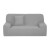 Funda Protector Sillón Sofá 2 Cuerpos Ajustable Elastizada Variante Color Gris Claro 2