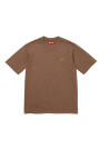CLASSIC SCRIPT WASHED S/S TOP Marron