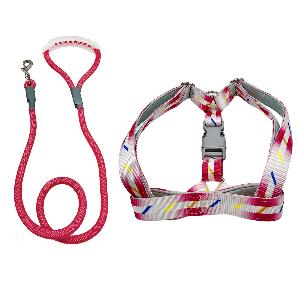 Arnes Correa Pretal Perro Mascota Ajustable Mediano - Grande - Variante Color Rosa 