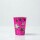 Vaso polipapel 8 oz FUCSIA STARS