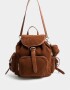 Mochilas Urbanas Mochila Solapa Corderoy Chocolate - Marron Chocolate