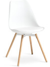 Silla de comedor KASTRUP blanco/roble Silla de comedor KASTRUP blanco/roble