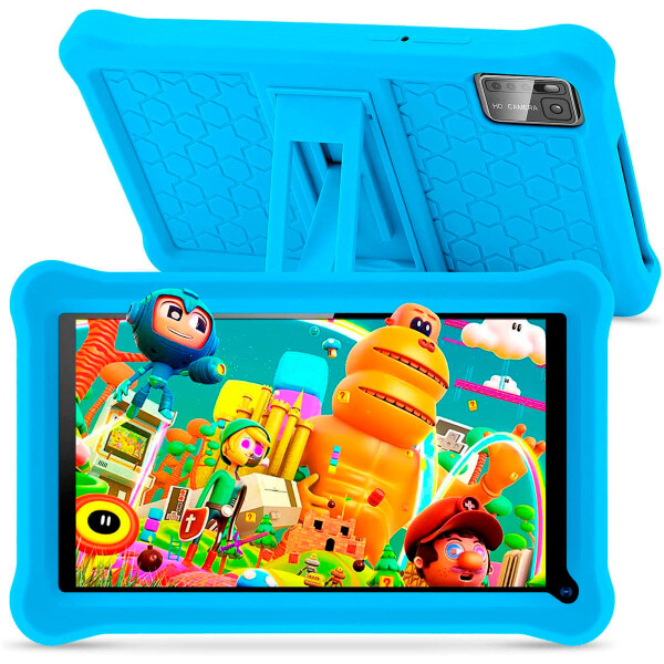 Tablet 7" Infantil Intouch 3/32 Gb Con Apps Y Juegos AZUL