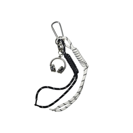 Llavero con accesorios Auriculares Plateado